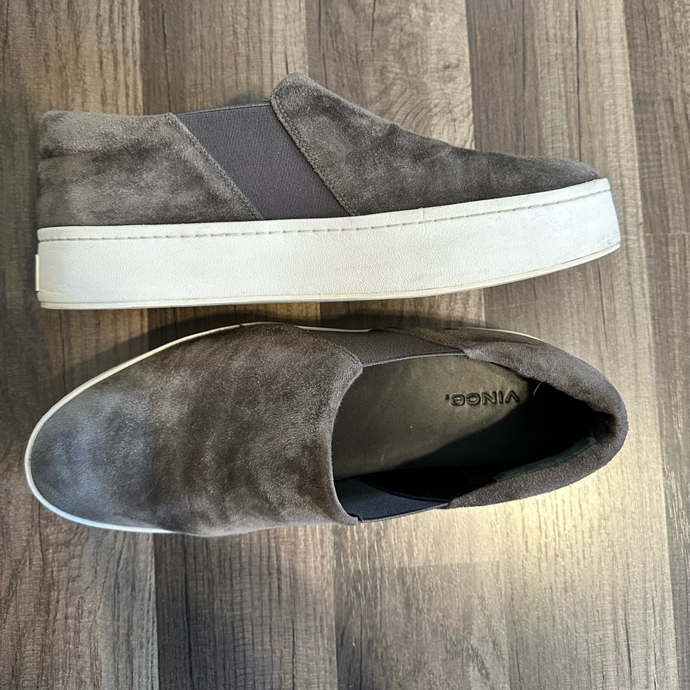 Vince platform slip ons